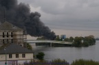 Brand an der Infraserv Kläranlage