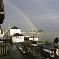 Regenbogen über dem Rhein