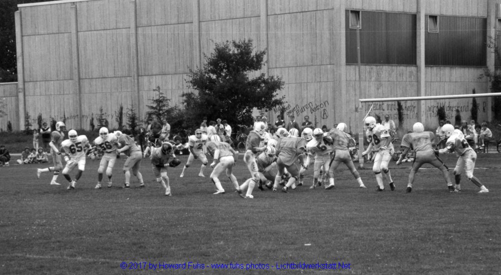 Wiesbaden Phantoms vs. Dieburg Pioneers 1985 in Dieburg - letztes Spiel der Saison