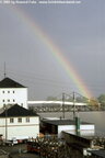 Regenbogen über dem Rhein